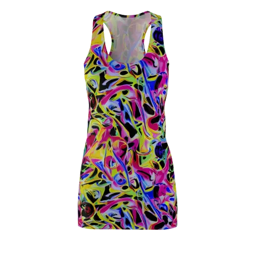 Pulse of Color on a Racerback Dress