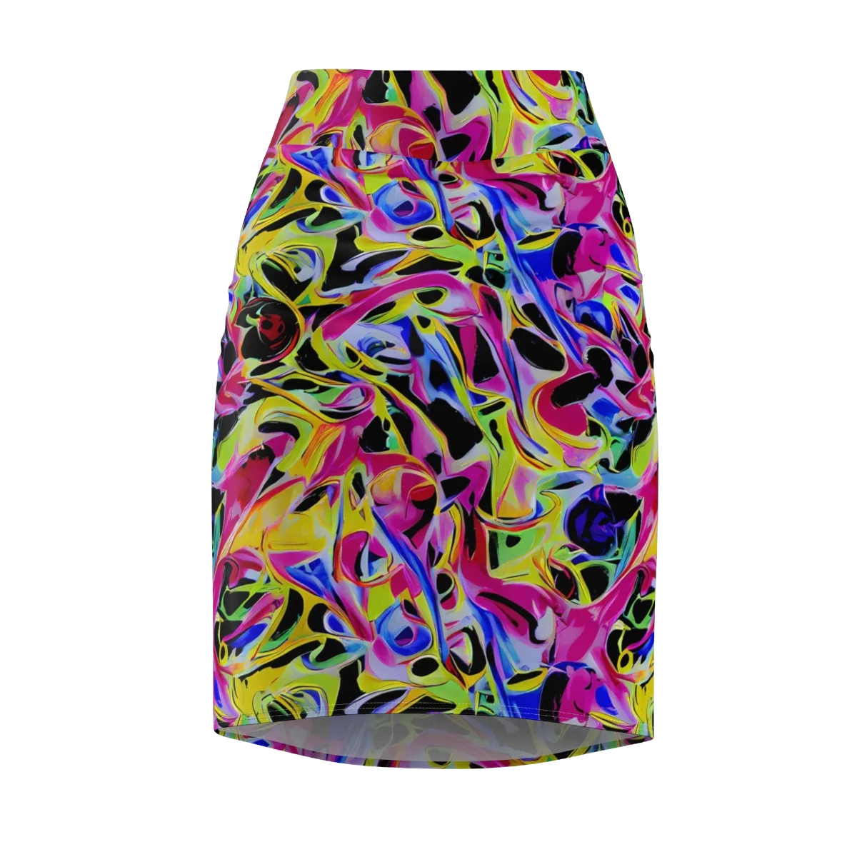 Pulse of Color on Pencil Skirt — Front