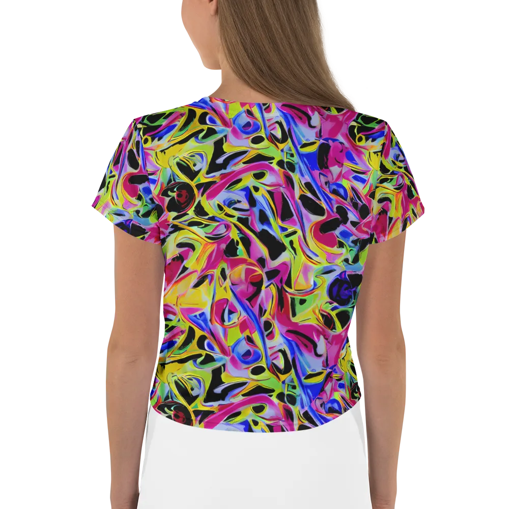 Pulse of Color on Crop Tee — Back
