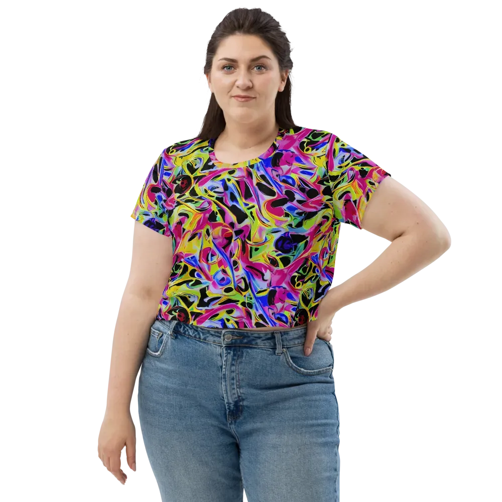 Pulse of Color on Crop Tee — Front