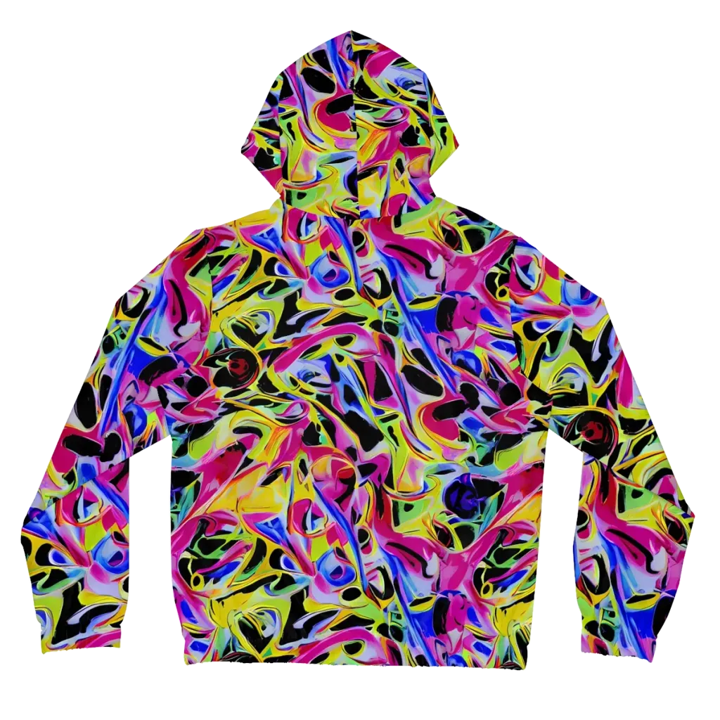 Pulse of Color on Women's Full-Zip Hoodie — Back