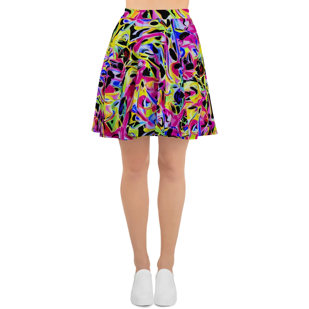 Pulse of Color on Skater Skirt — Front