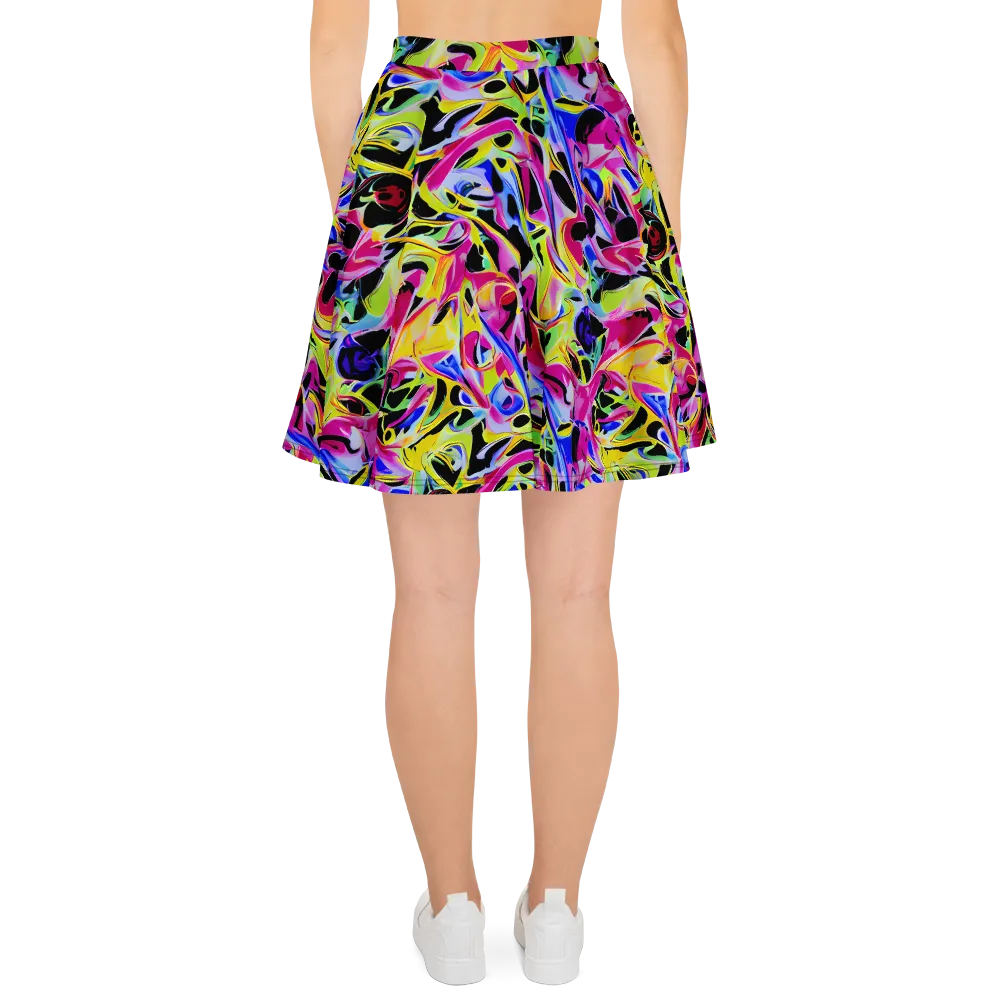 Pulse of Color on Skater Skirt — Back