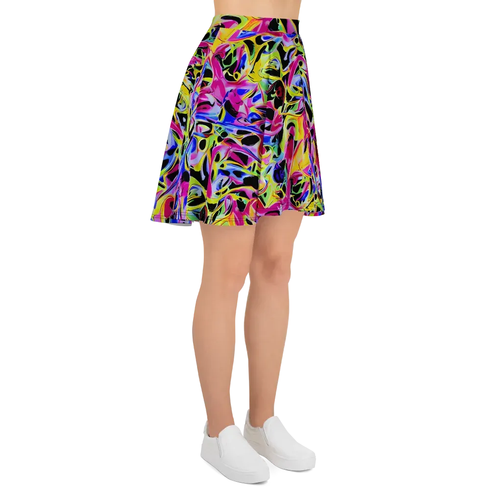 Pulse of Color on Skater Skirt — Right