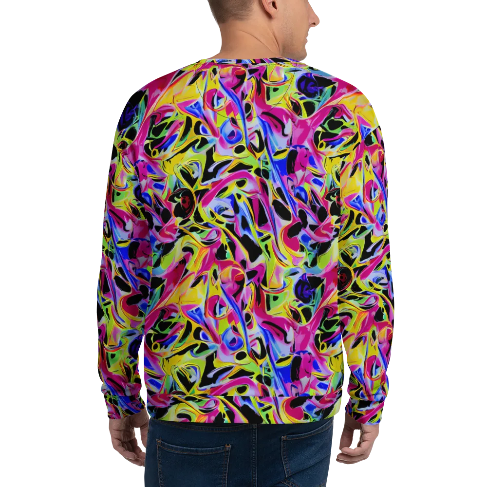 Pulse of Color on Sweatshirt — Back