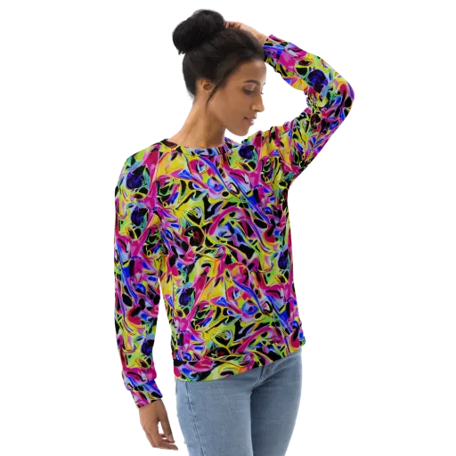 Pulse of Color on a Sweatshirt
