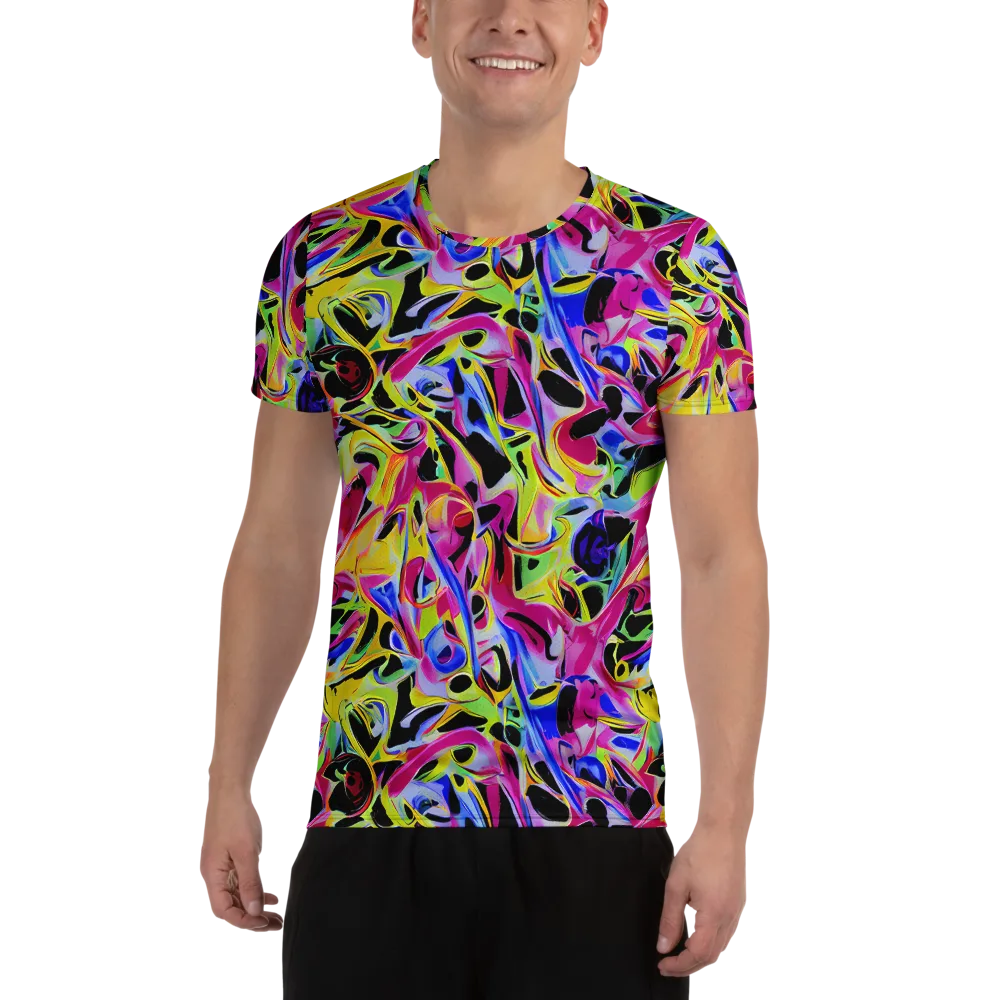 Pulse of Color on Men's Athletic T-Shirt — Front