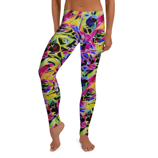Pulse of Color on a Leggings