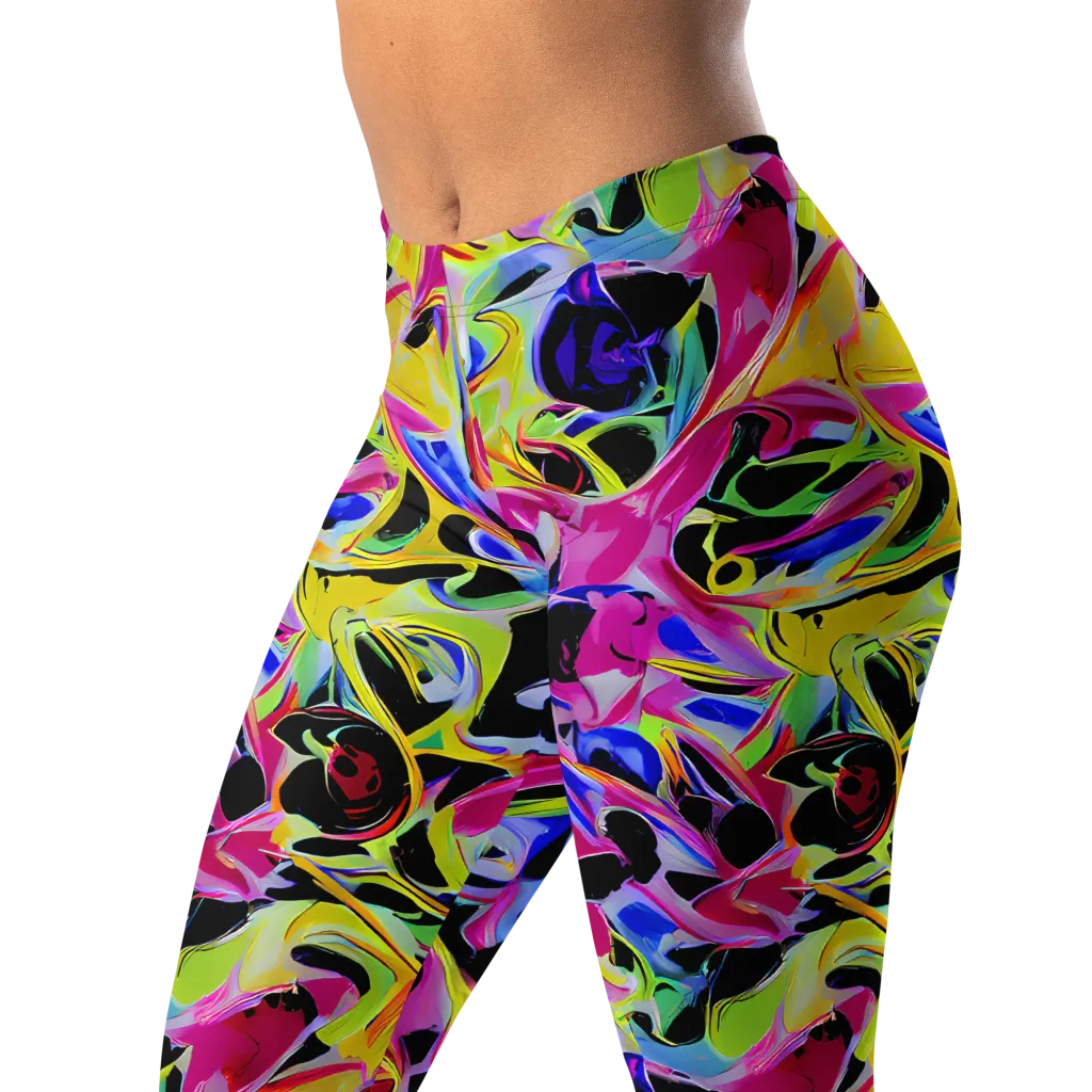 Pulse of Color on Leggings — Left Front