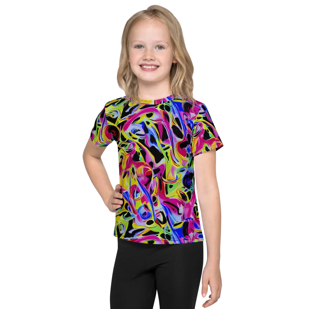 Pulse of Color on Kids Crew Neck T-Shirt — Front