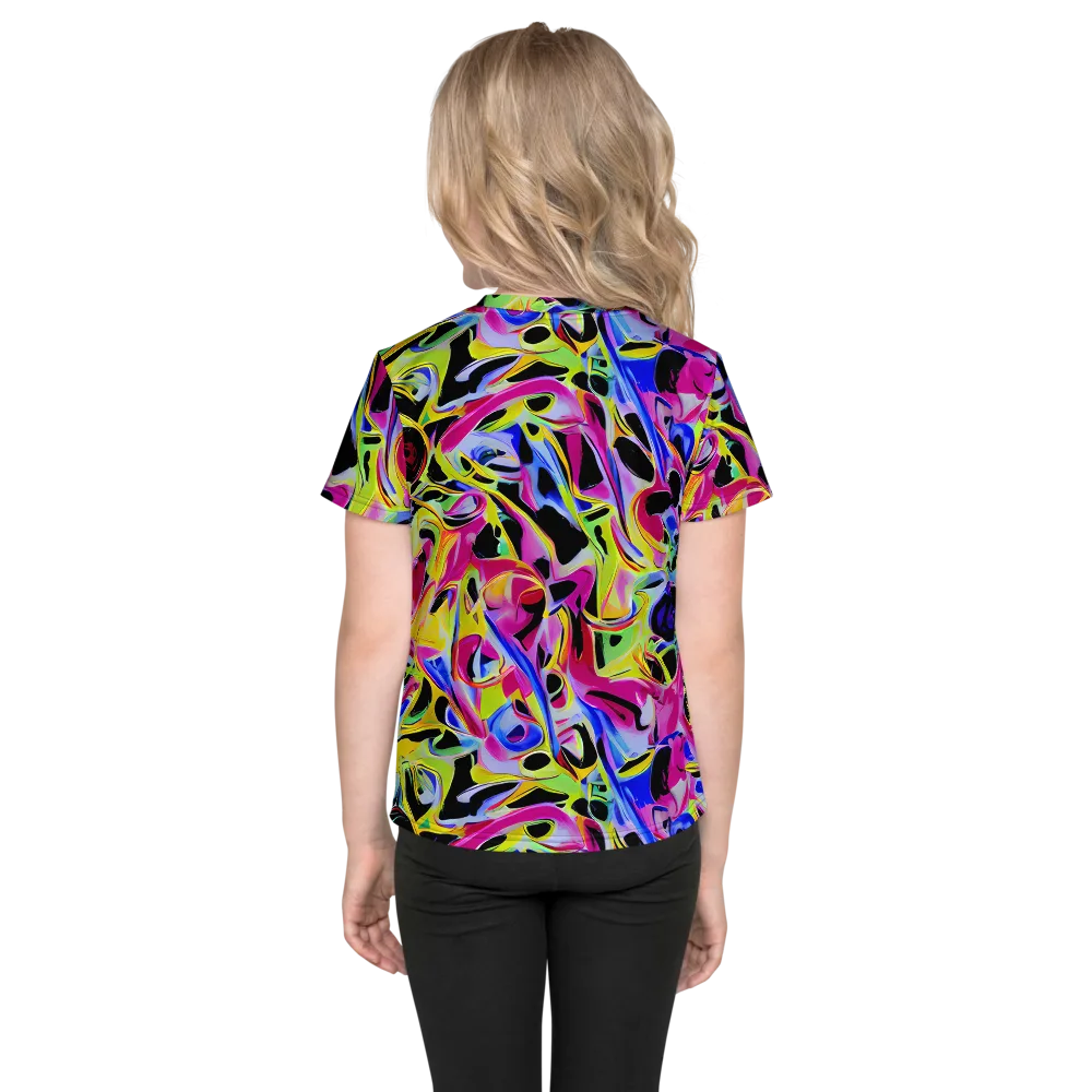 Pulse of Color on Kids Crew Neck T-Shirt — Back