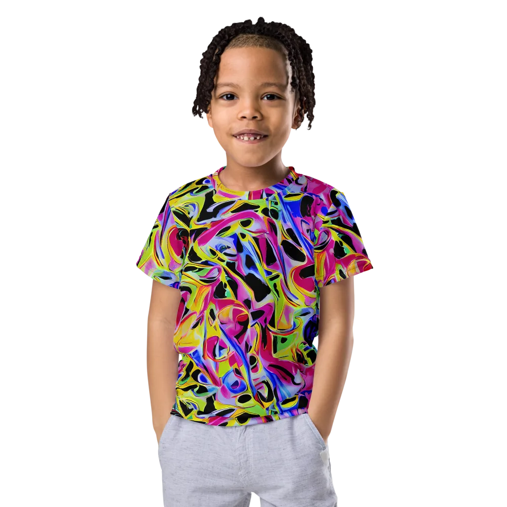 Pulse of Color on Kids Crew Neck T-Shirt — Front