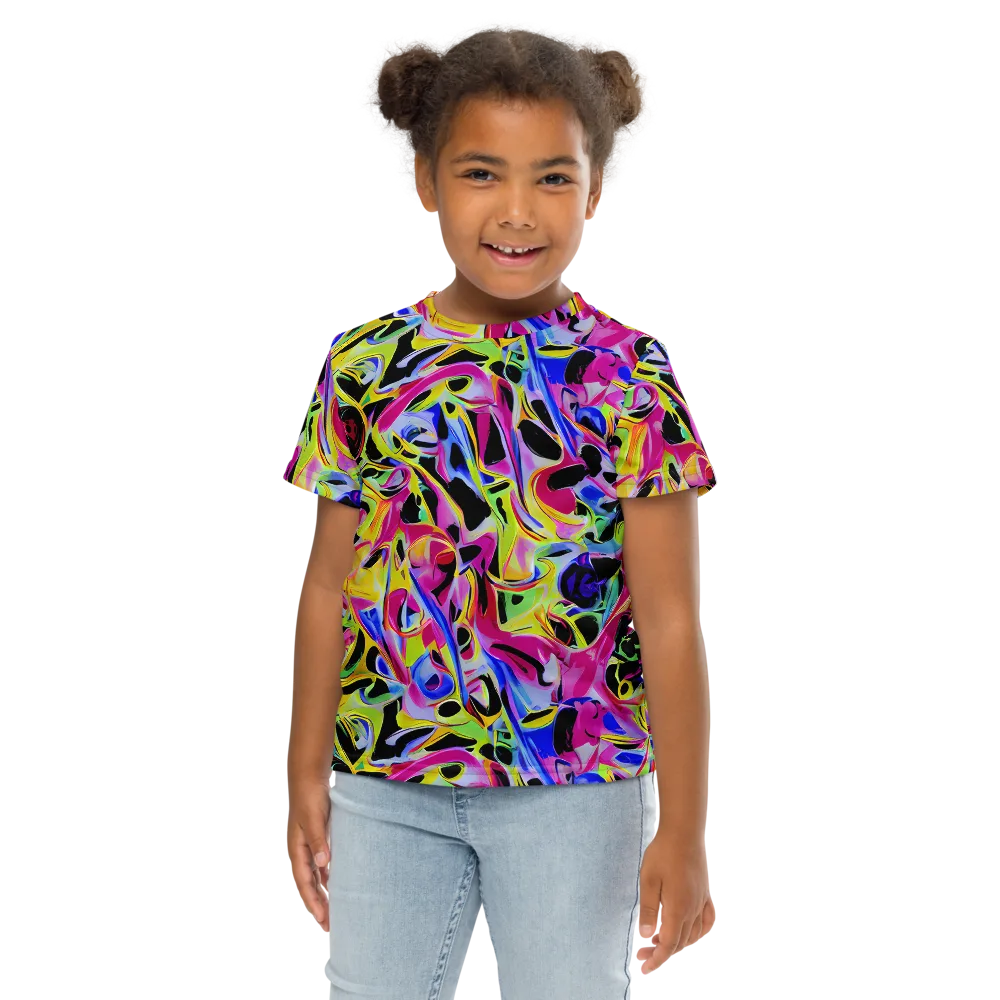 Pulse of Color on Kids Crew Neck T-Shirt — Front