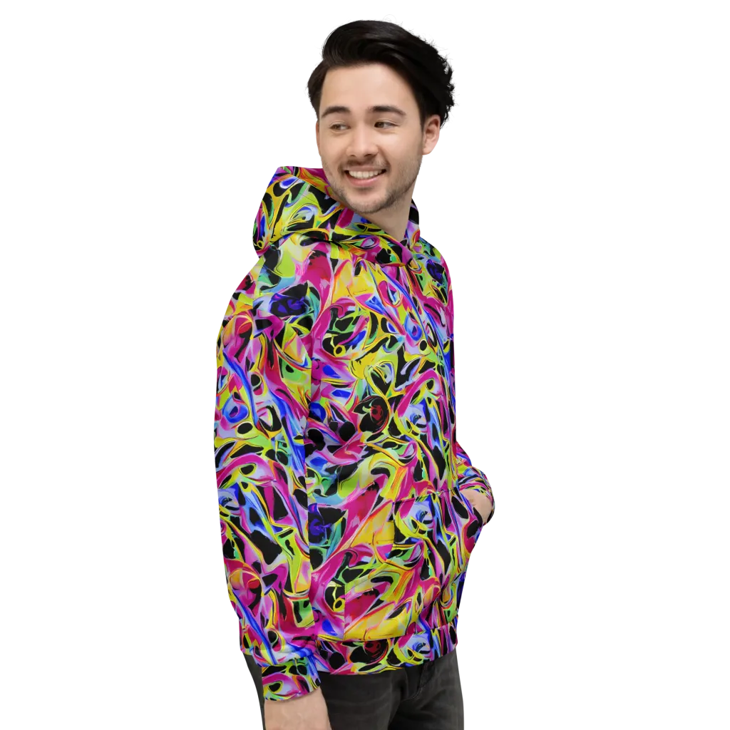 Pulse of Color on Hoodie — Right