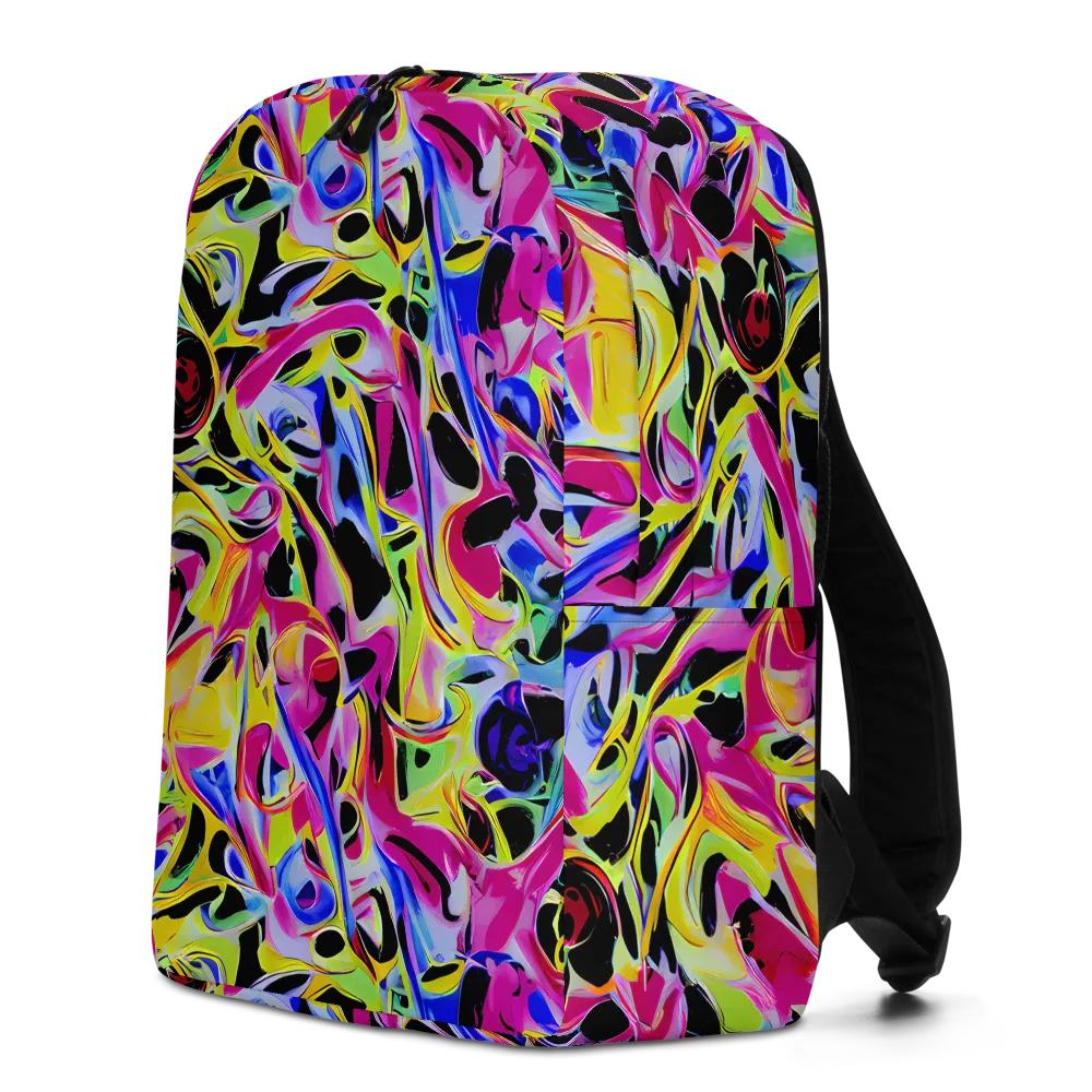 Pulse of Color on Minimalist Backpack — Left