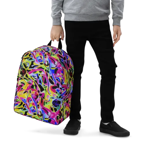 Pulse of Color on a Minimalist Backpack
