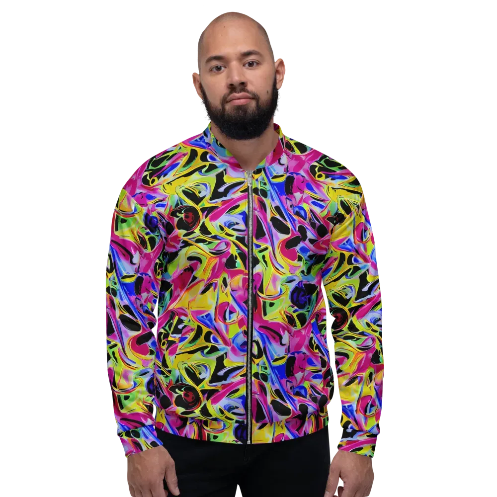 Pulse of Color on Bomber Jacket — Front