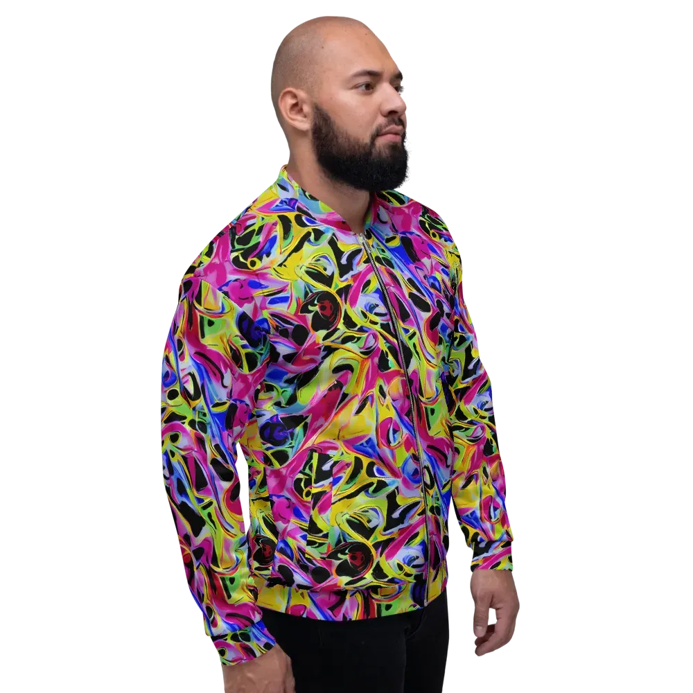 Pulse of Color on Bomber Jacket — Right
