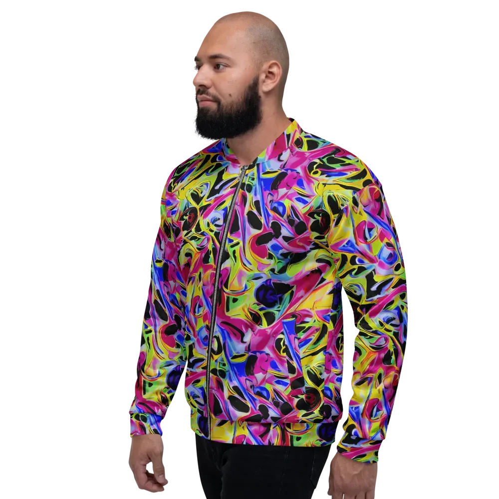 Pulse of Color on Bomber Jacket — Left