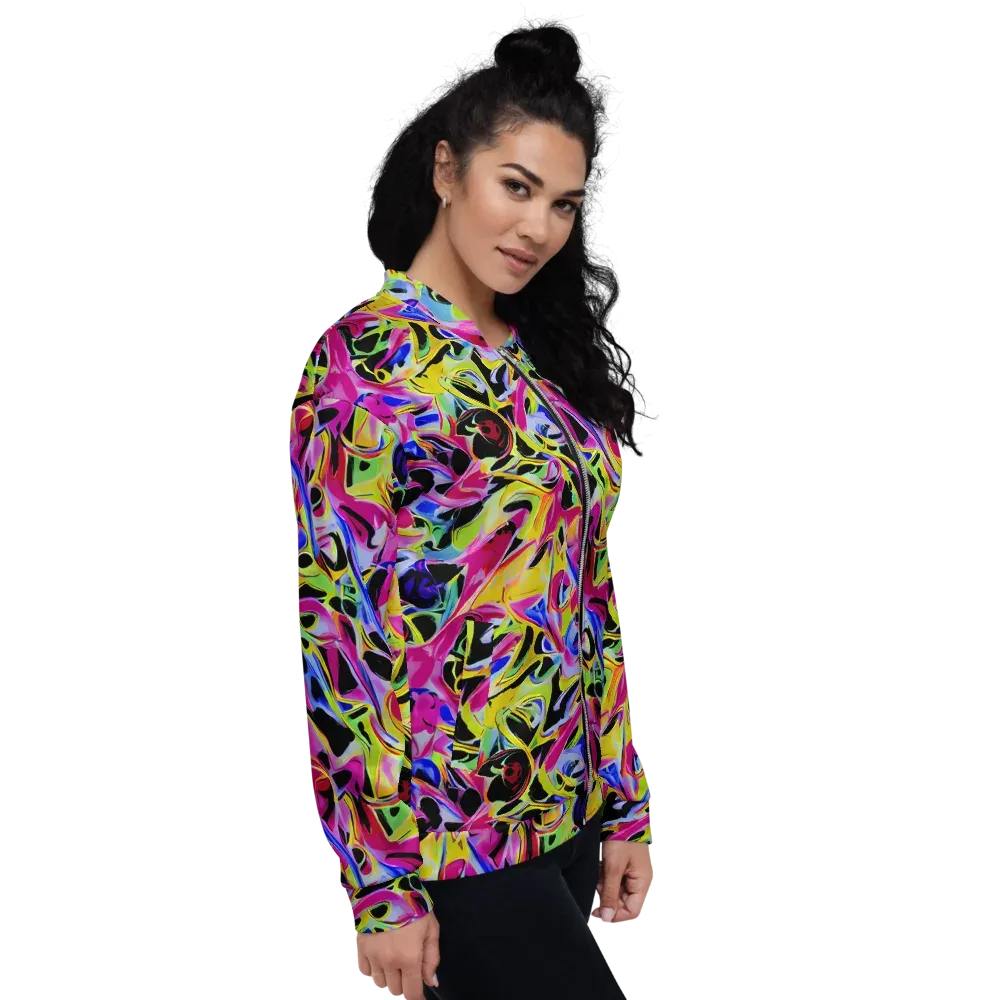 Pulse of Color on Bomber Jacket — Right