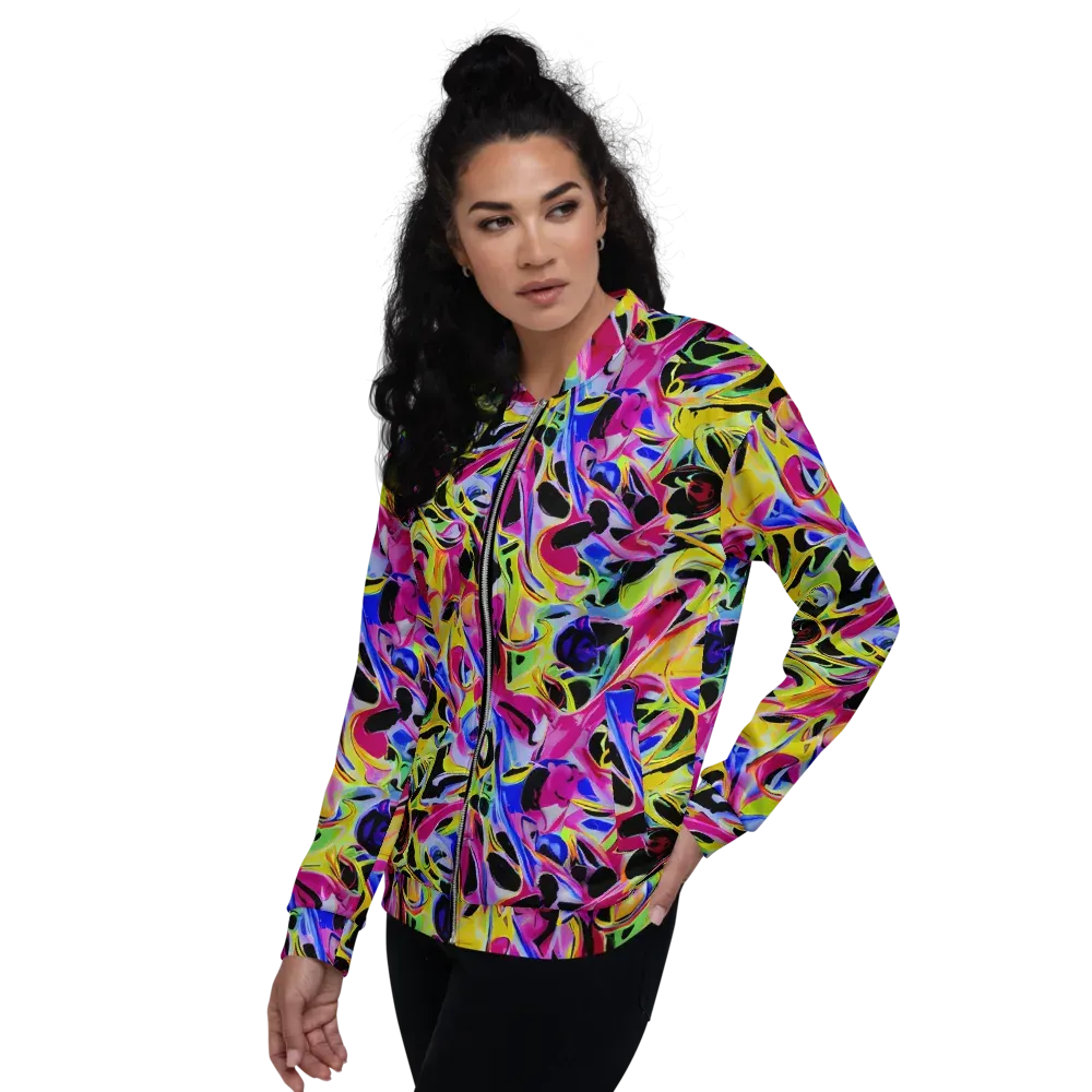 Pulse of Color on Bomber Jacket — Left