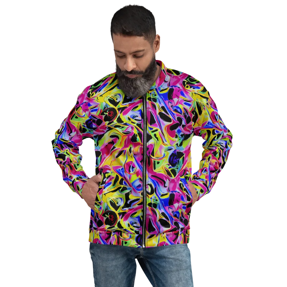 Pulse of Color on Bomber Jacket — Front