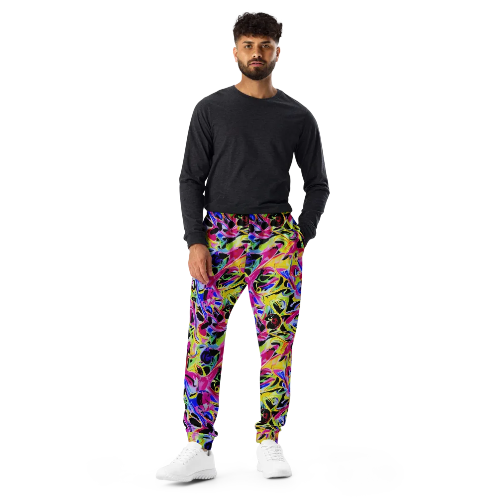 Pulse of Color on Men's Joggers — Front