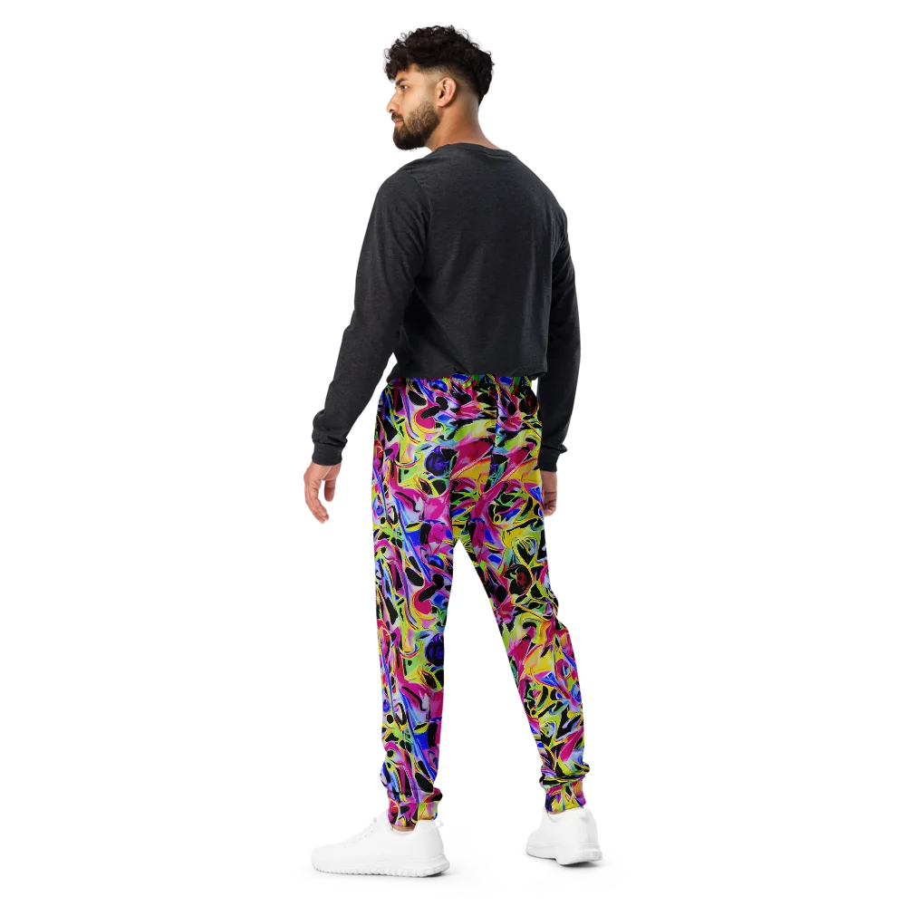 Pulse of Color on Men's Joggers — Back