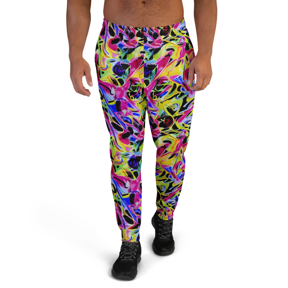 Pulse of Color on Men's Joggers — Front