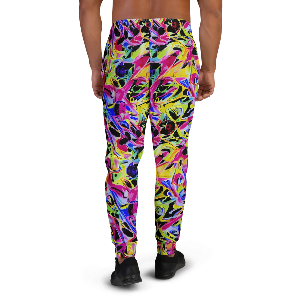 Pulse of Color on Men's Joggers — Back