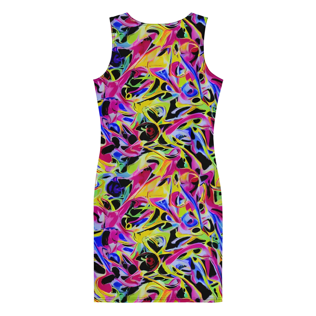 Pulse of Color on Bodycon Dress — Back