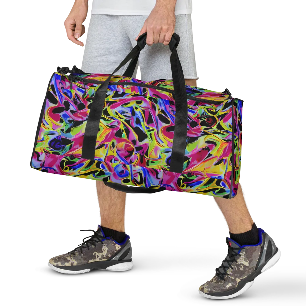 Pulse of Color on Duffle Bag — Front