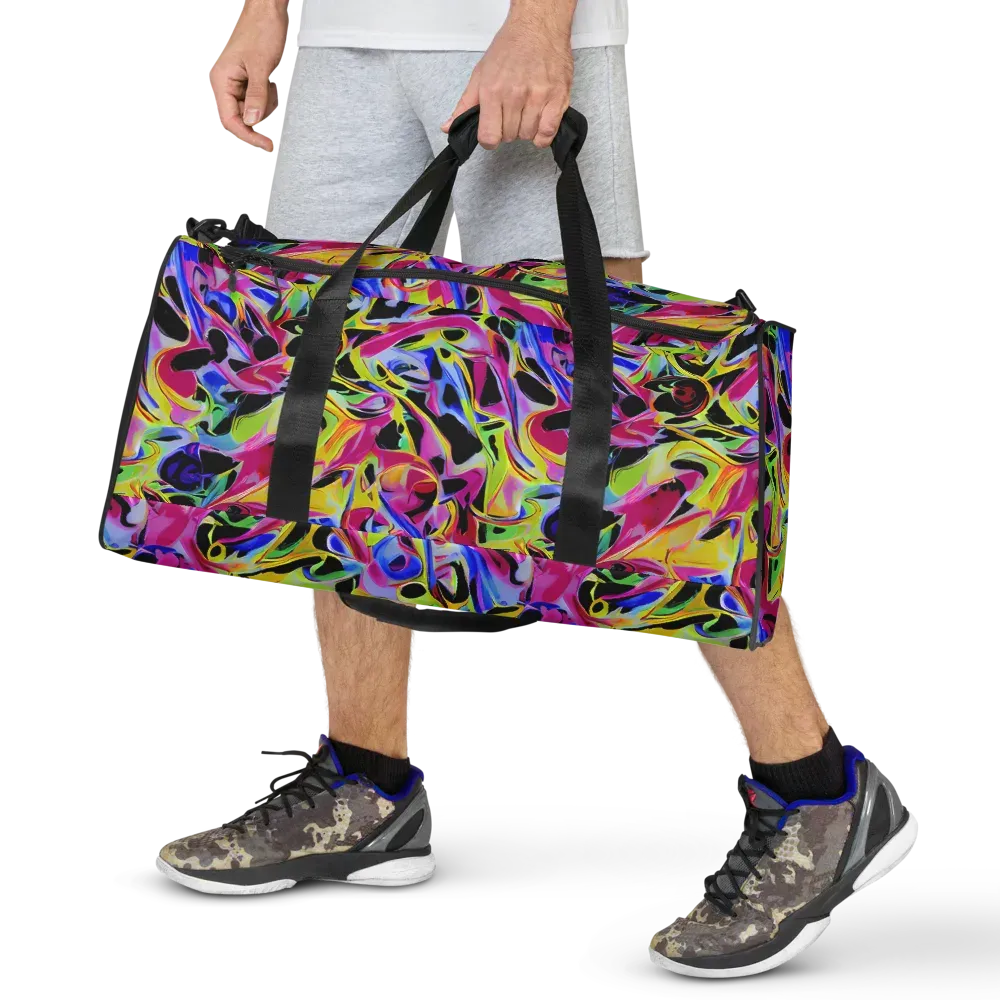 Pulse of Color on Duffle Bag — Front