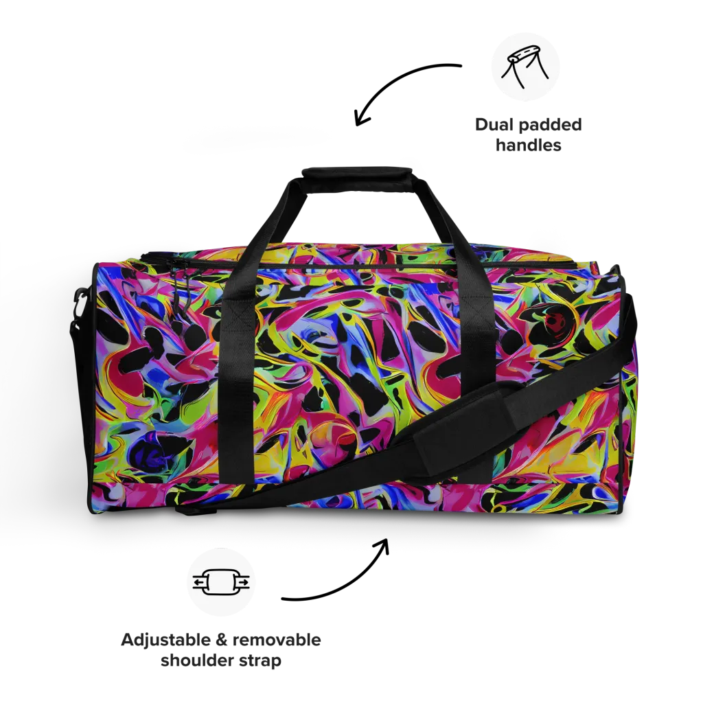 Pulse of Color on Duffle Bag — Front