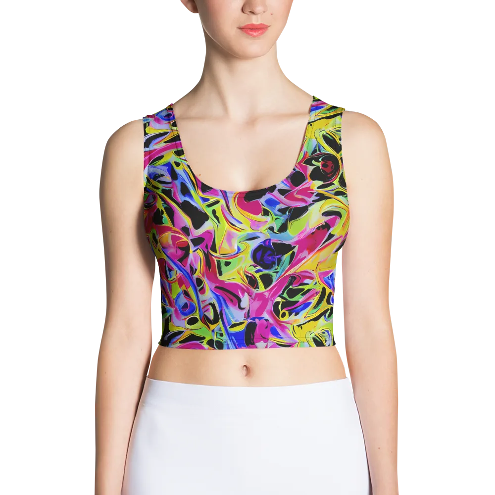 Pulse of Color on Crop Top — Front