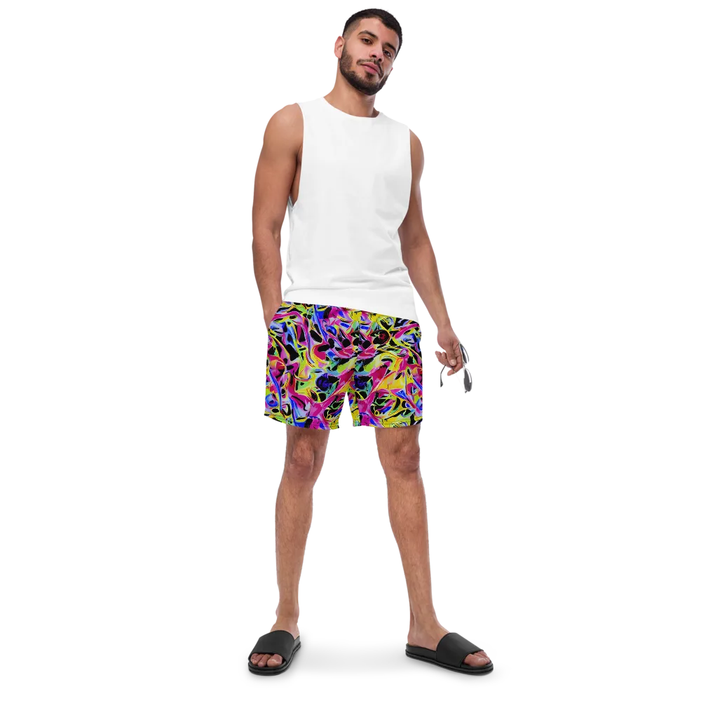 Pulse of Color on Swim Trunks — Front