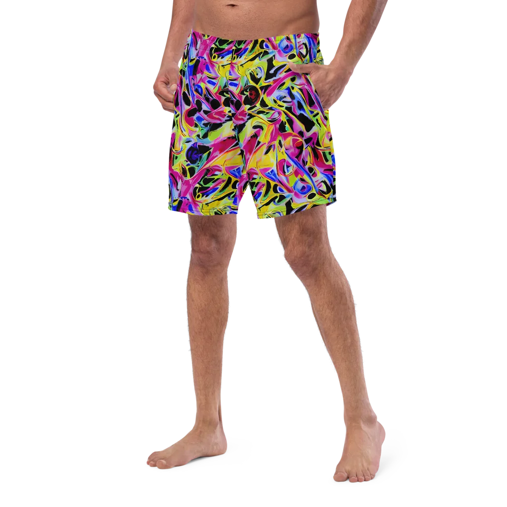 Pulse of Color on Swim Trunks — Left Front