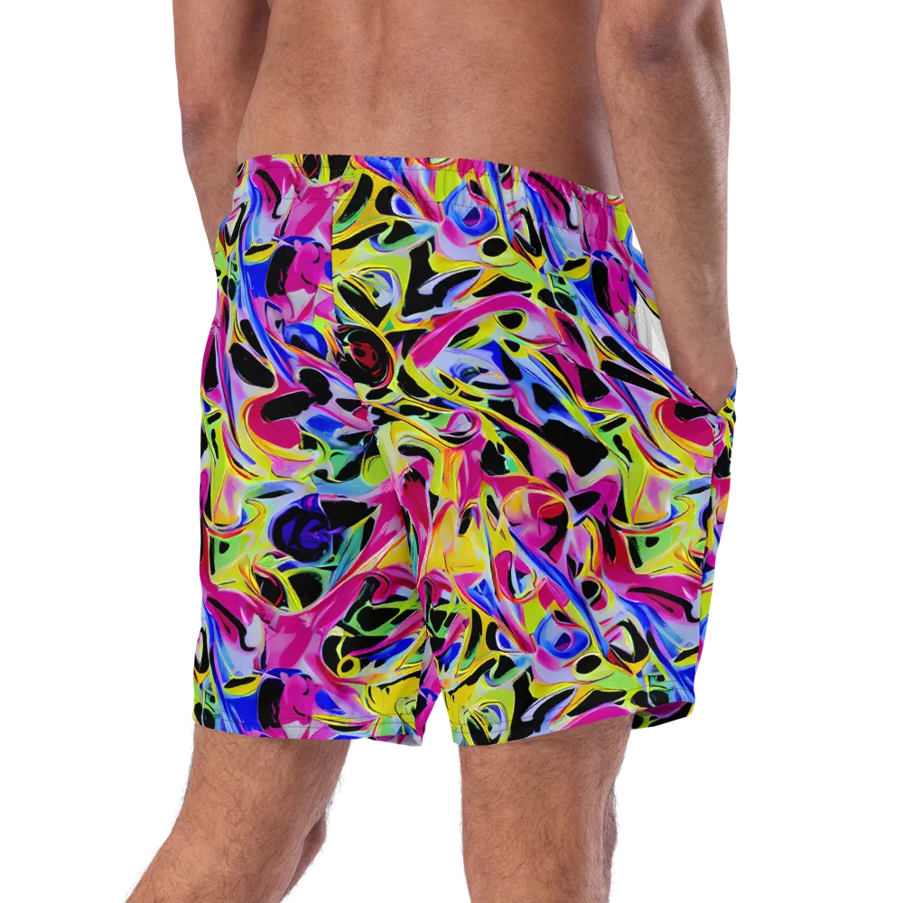 Pulse of Color on Swim Trunks — Right Back
