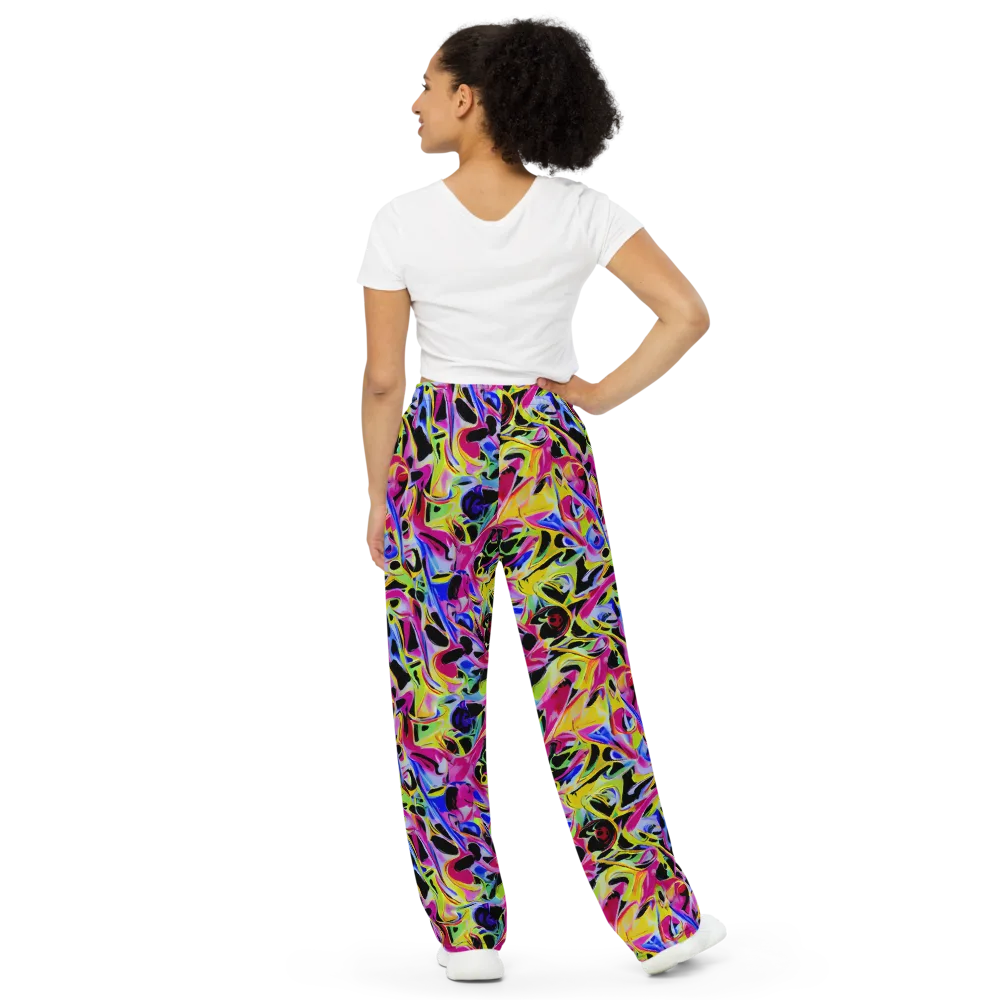 Pulse of Color on Wide-Leg Pants — Back