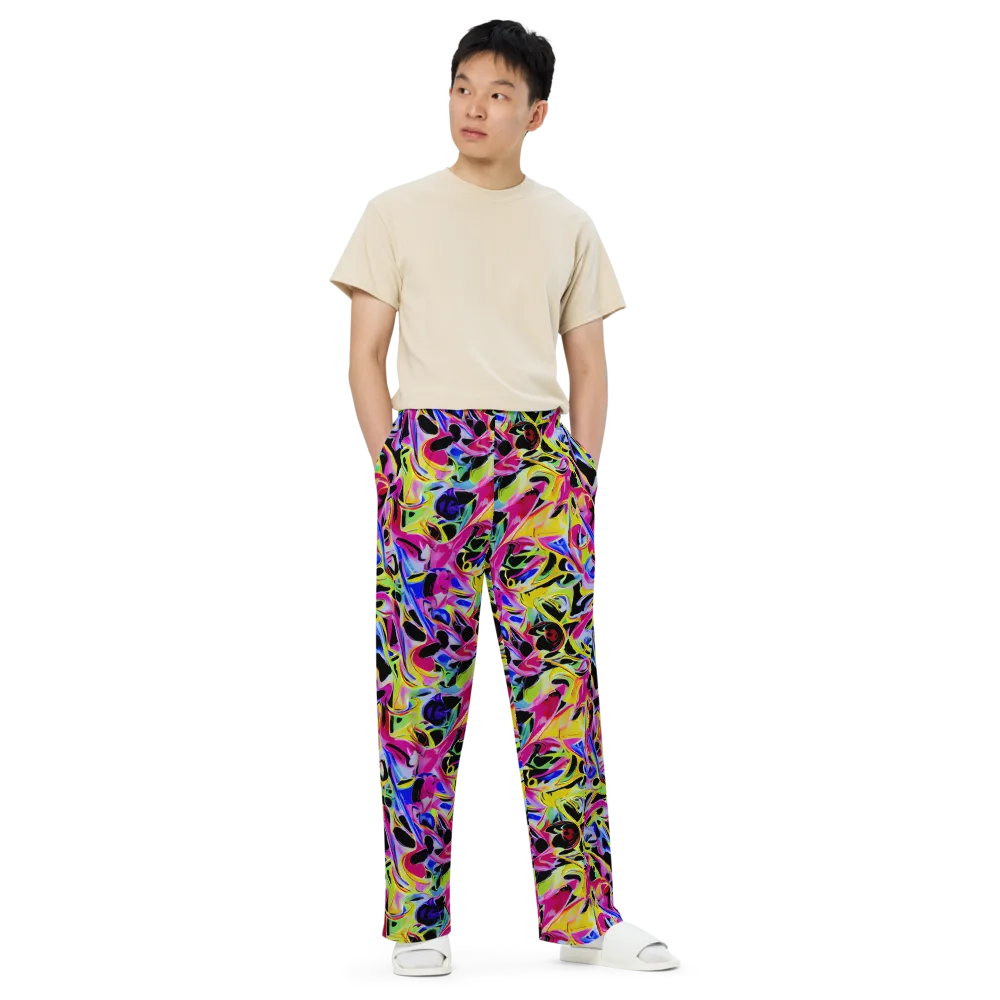 Pulse of Color on Wide-Leg Pants — Front