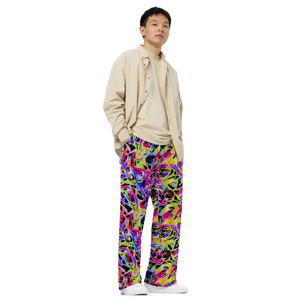 Pulse of Color on Wide-Leg Pants — Right Front