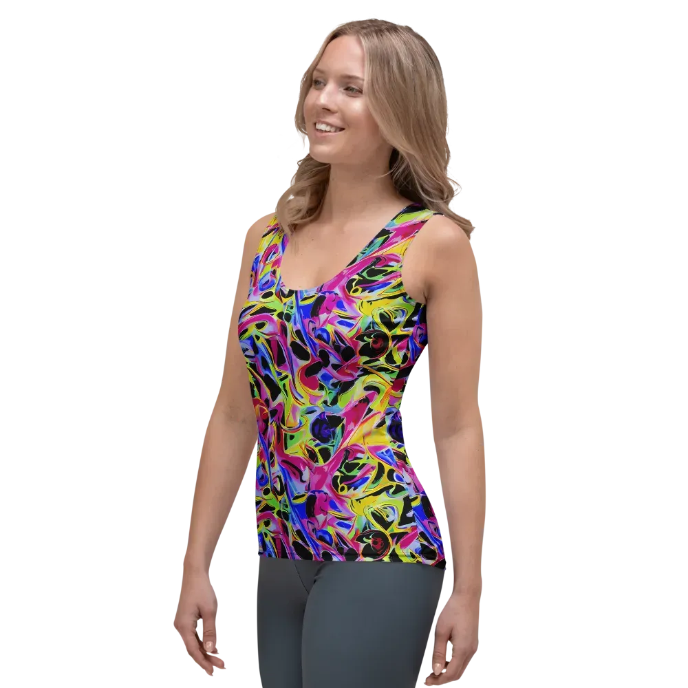 Pulse of Color on Women's Tank Top — Left Front
