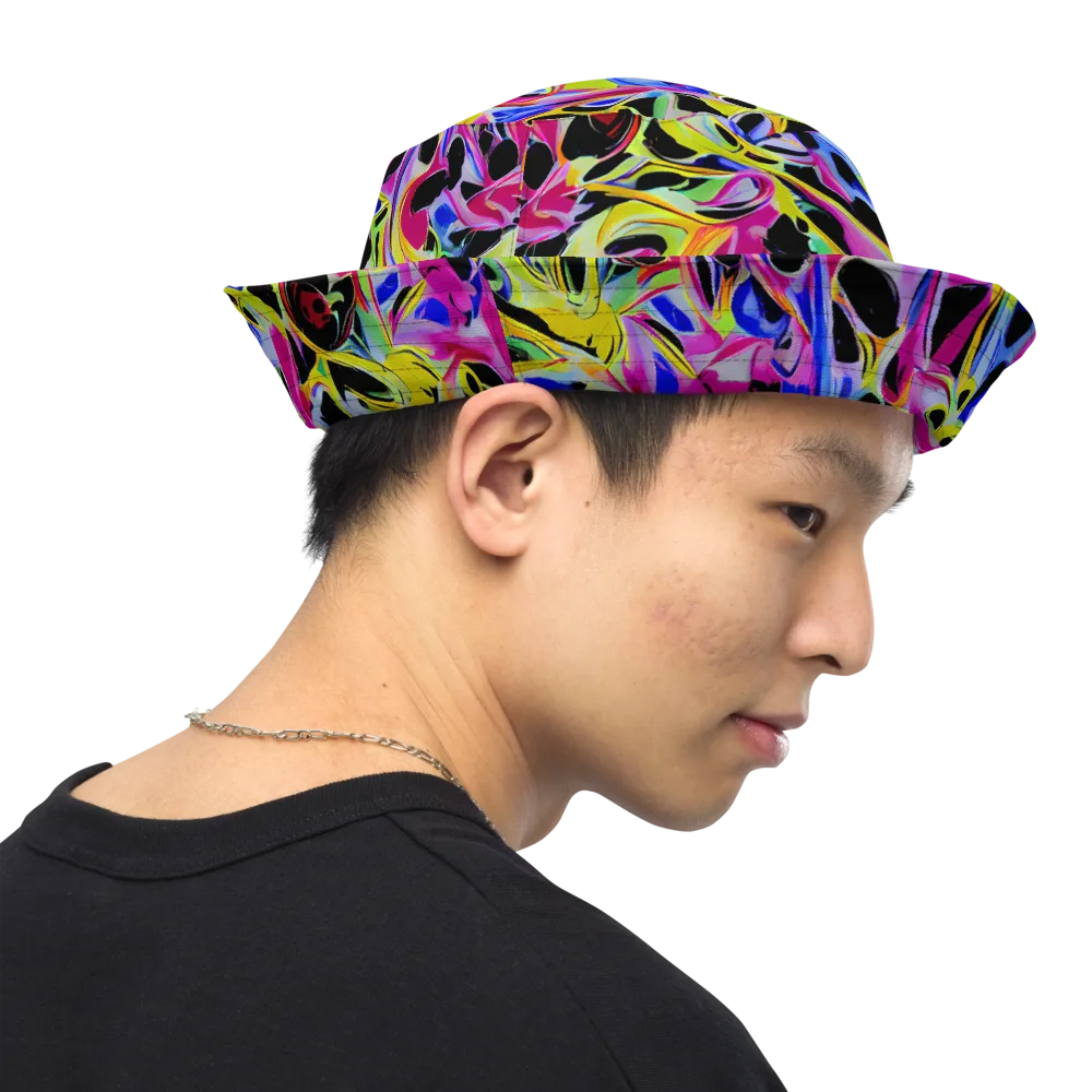 Pulse of Color on Reversible Bucket Hat — Right Outside