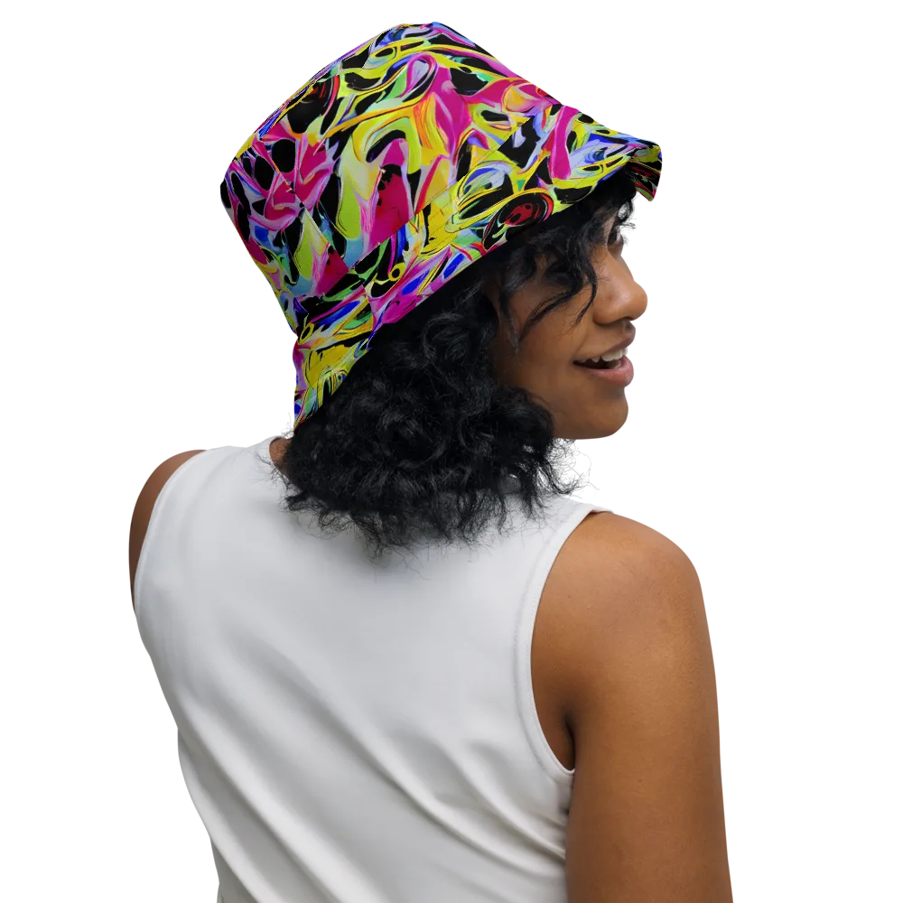 Pulse of Color on Reversible Bucket Hat — Right Outside