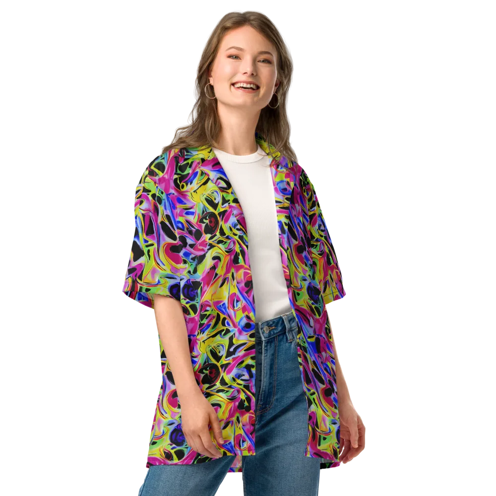 Pulse of Color on Button Shirt — Front