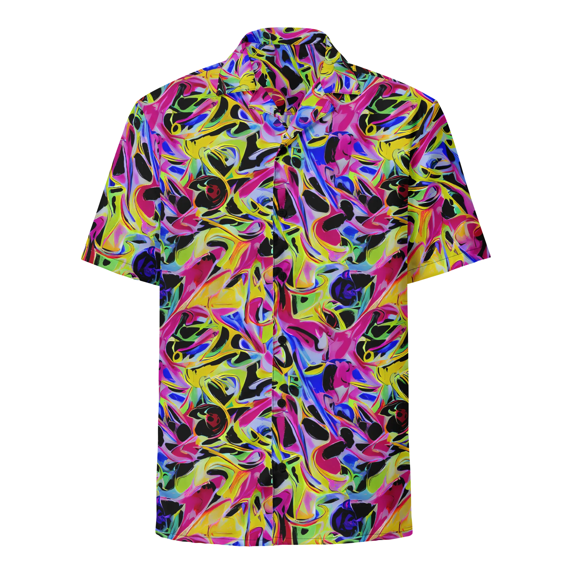 Pulse of Color on Button Shirt — Front
