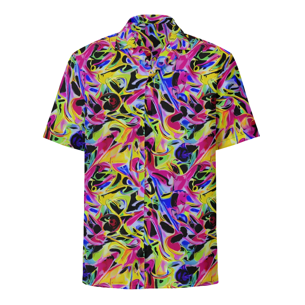 Pulse of Color on Button Shirt — Front