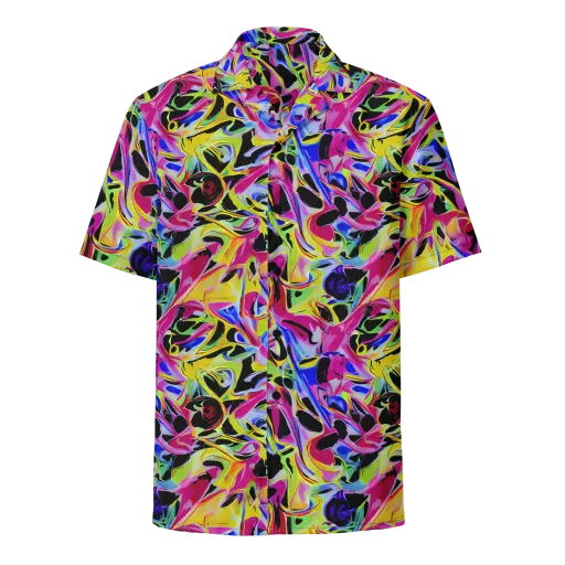 Pulse of Color on a Button Shirt