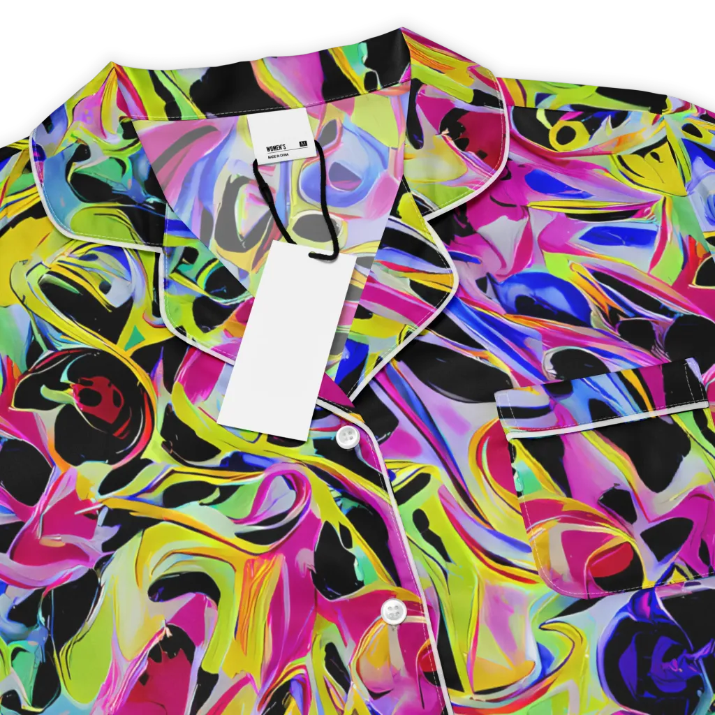 Pulse of Color on Women's Short Sleeve Pajama Top — Product details