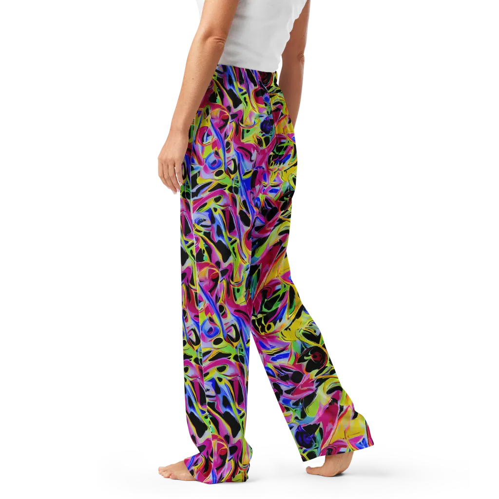 Pulse of Color on Women's Pajama Pants — Left